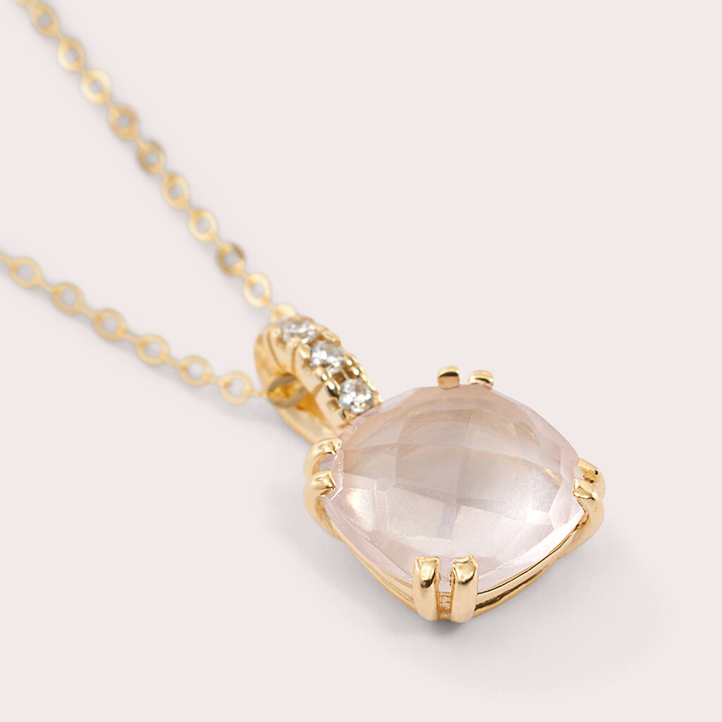 Collana Punto Luce Amélie Oro Giallo Quarzo Cubic Zirconia - Collane Punto Luce Donna | Stroili