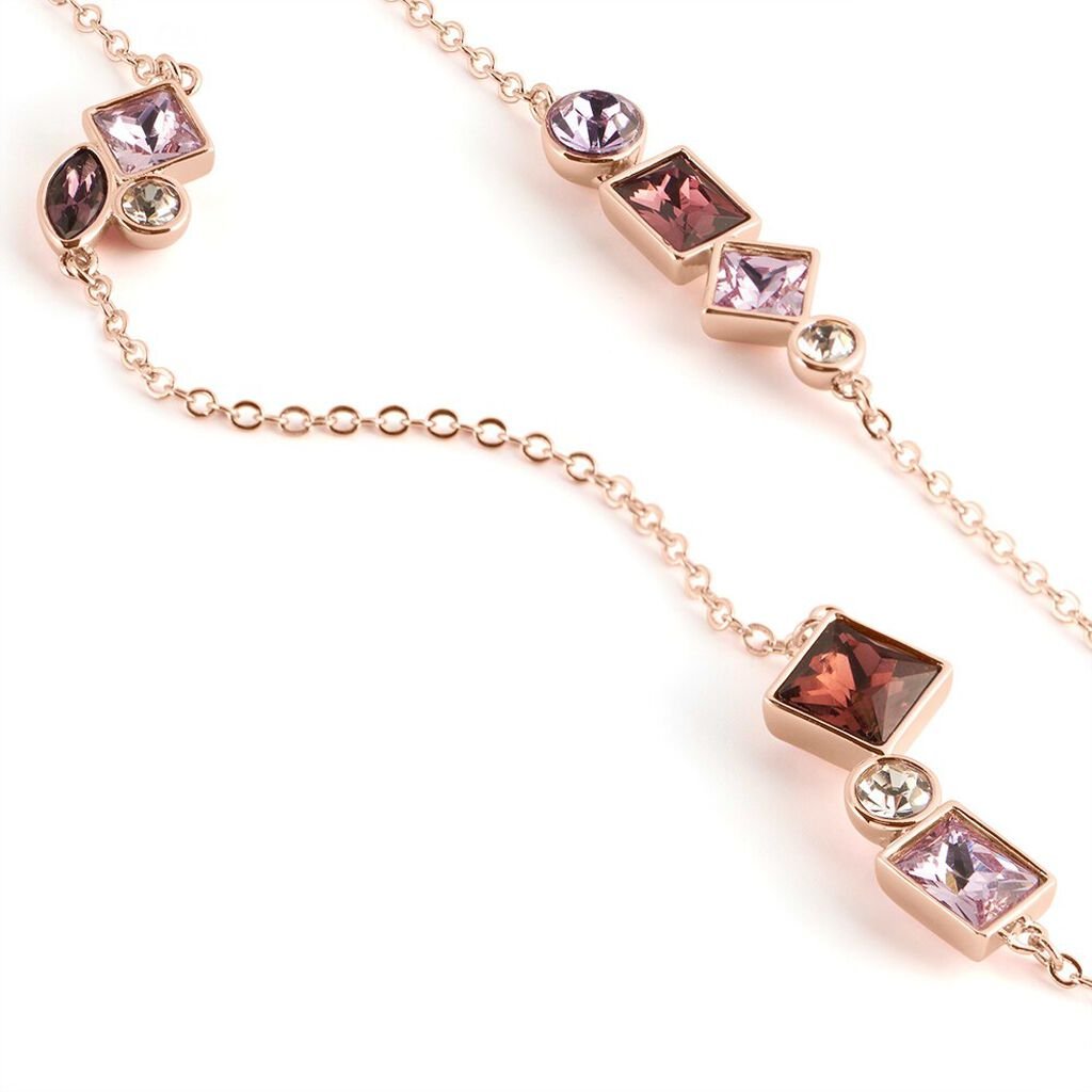 Collana Violet Ottone Rosa Cristallo - Collane Donna | Stroili