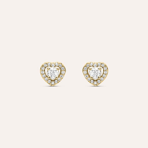 Orecchini Lobo Golden Dream Placcato Oro Giallo Cubic Zirconia - Orecchini a Lobo Donna | Stroili