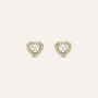 Orecchini Lobo Golden Dream Placcato Oro Giallo Cubic Zirconia