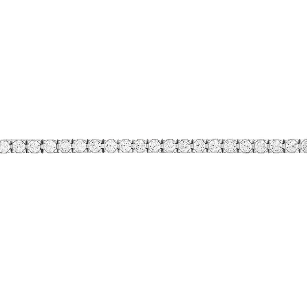 Bracciale Tennis Claire Oro Bianco Cubic Zirconia - Bracciali Tennis Donna | Stroili