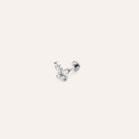 Piercing Orecchio Lady Chic Titanio Bianco Cubic Zirconia - Gioielli Donna | Stroili
