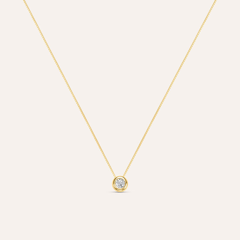 Collana Punto Luce Claire Oro Giallo Cubic Zirconia - Collane Punto Luce Donna | Stroili