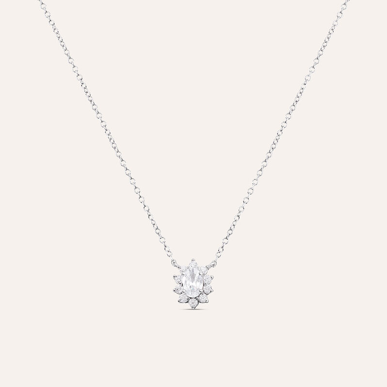 Collana Silver Elegance Argento Rodiato Cubic Zirconia - Collane Donna | Stroili