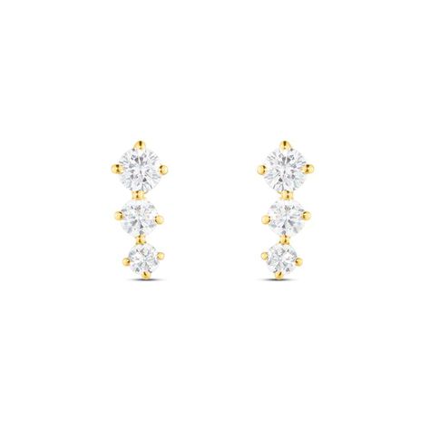 Orecchini Pendenti Trilogy Claire Oro Giallo Cubic Zirconia - Orecchini Pendenti Donna | Stroili