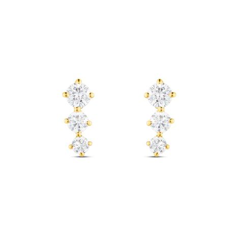 Orecchini Pendenti Trilogy Claire Oro Giallo Cubic Zirconia - Orecchini Pendenti Donna | Stroili