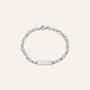 Bracciale Con Targhetta Silver Baby Argento Rodiato