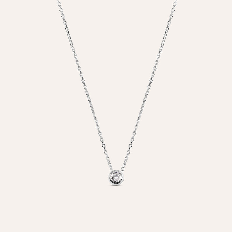 Collana Punto Luce Grace Oro Bianco Diamante - Collane Punto Luce Donna | Stroili