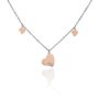 Collana Lady Chic Acciaio Bicolore Cuore e Cristalli