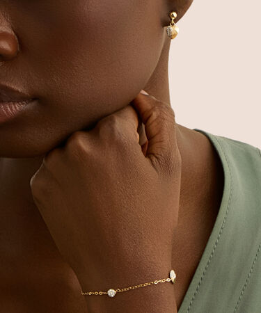 Bracciale Crystal Gold Oro Giallo Cristallo