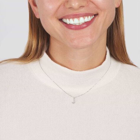Collana Diamond Letters Oro Bianco Diamante - Collane Donna | Stroili