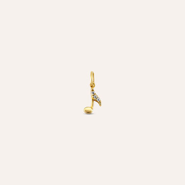 Pendente Po&egrave;me Oro Giallo Cubic Zirconia