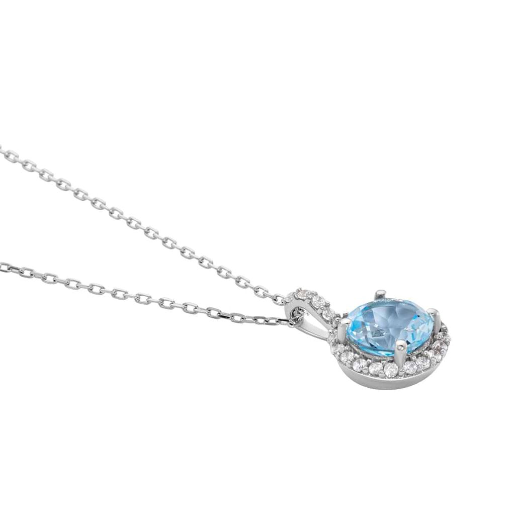 Collana Punto Luce Amélie Oro Bianco Topazio Cubic Zirconia - Collane Punto Luce Donna | Stroili