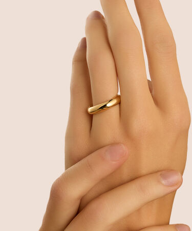 Fede Classica Leggera 4.5 mm Oro Giallo