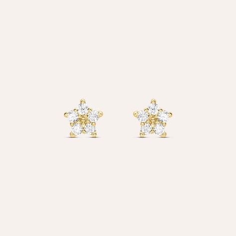 Orecchini Lobo Bon Ton Oro Giallo Cubic Zirconia - Orecchini a Lobo Donna | Stroili