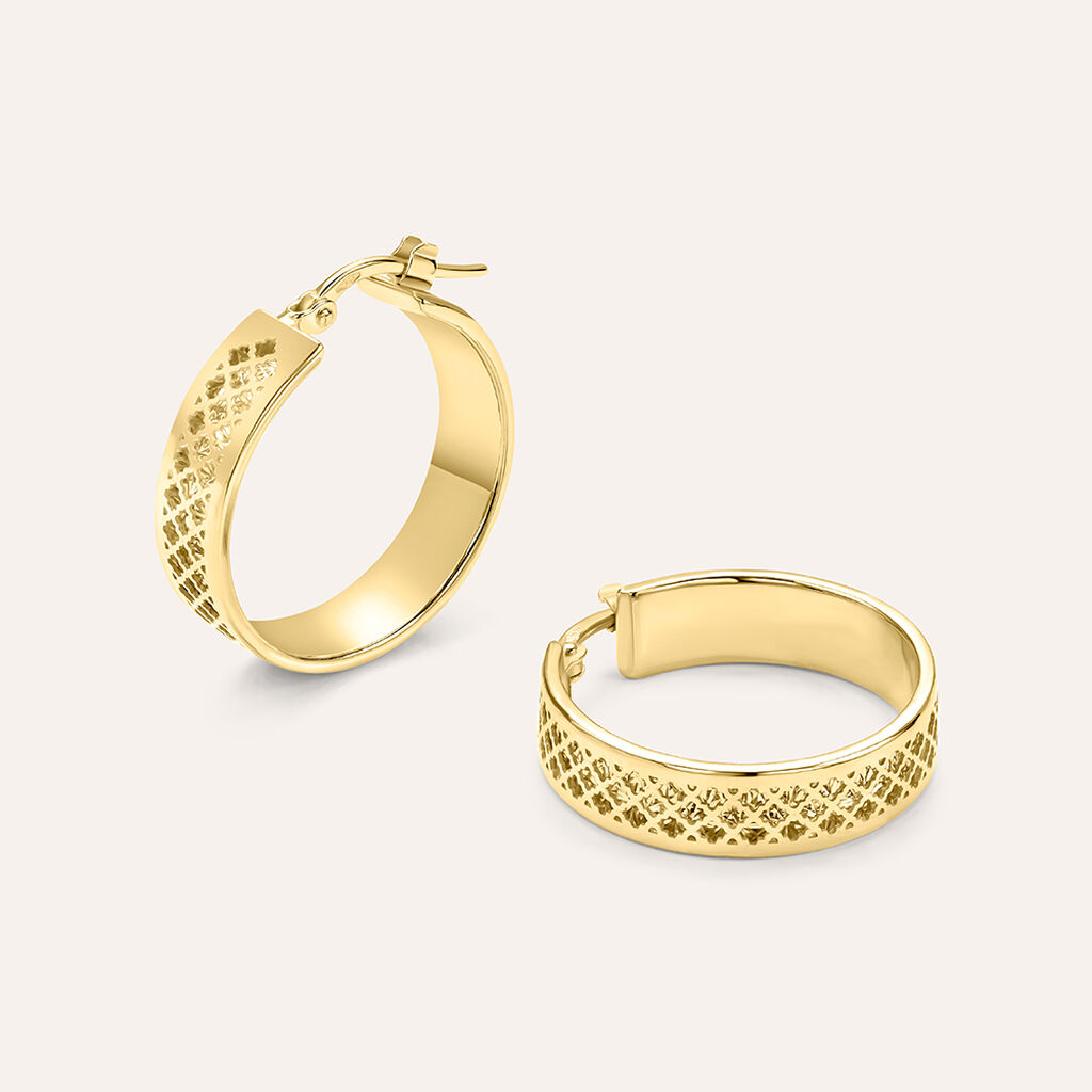 Orecchini A Cerchio Isabelle Oro Giallo