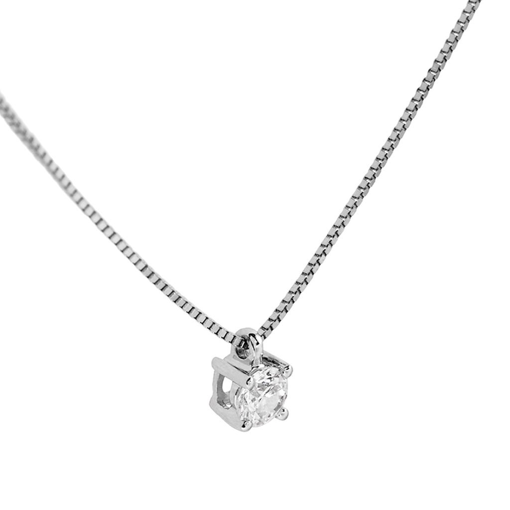Collana Punto Luce Firmamenti Oro Bianco Diamante - Collane Punto Luce Donna | Stroili
