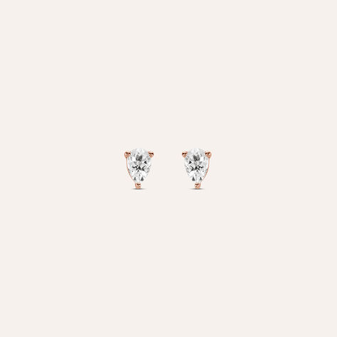 Orecchini Lobo Jasmine Oro Rosa Morganite - Orecchini a Lobo Donna | Stroili