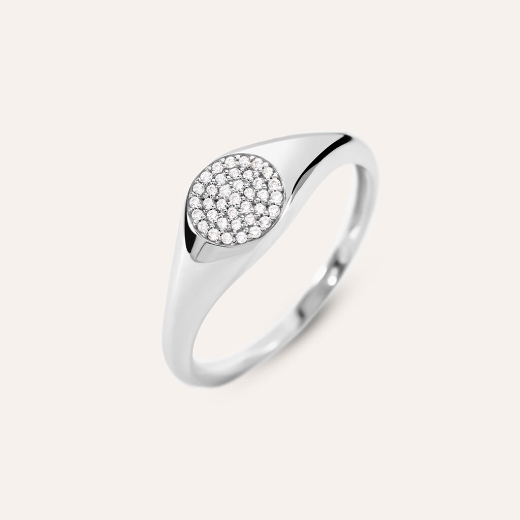 Anello Chevalier Silver Shine Argento Rodiato Cubic Zirconia