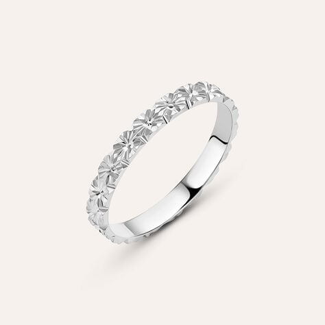 Fede Classica Diamantata 2.5 mm Oro Bianco - Anelli con Incisione Donna | Stroili