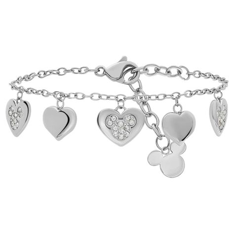 Bracciale Mickey Mouse & Friends Acciaio Cristallo - Bracciali Love Donna | Stroili