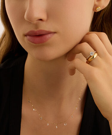 Anello Solitario Claire Oro Giallo Cubic Zirconia