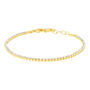 Bracciale Tennis Romantic Shine Metallo Dorato Cristallo