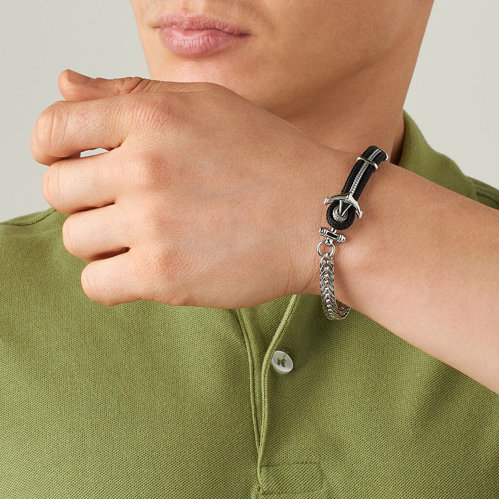 Bracciale Man Code Acciaio - Bracciali Uomo | Stroili