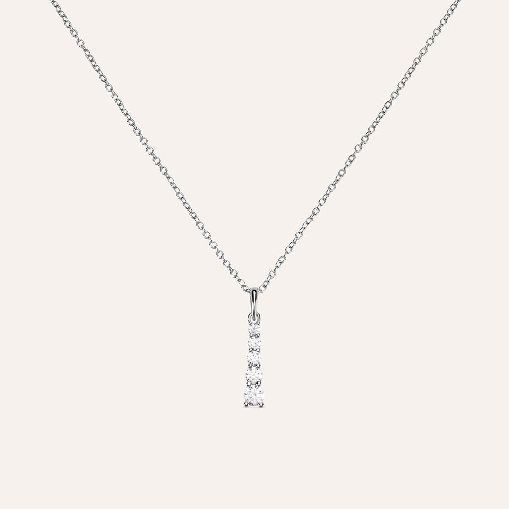 Collana Silver Elegance Argento Rodiato Cubic Zirconia