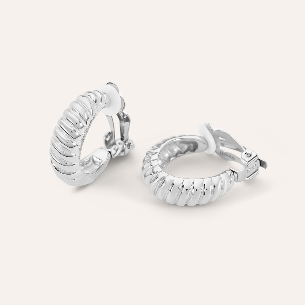 Orecchini A Cerchio Moonlight Acciaio