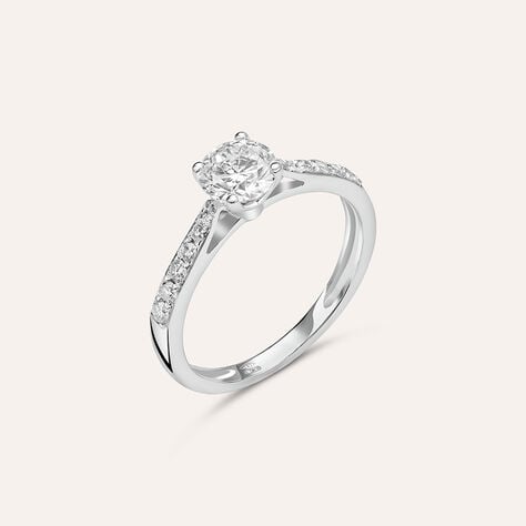Anello Solitario Diamade Oro Bianco Diamante Lab-Grown - Anelli con Pietre Donna | Stroili