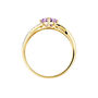 Anello Am&eacute;lie Oro Giallo Ametista Cubic Zirconia