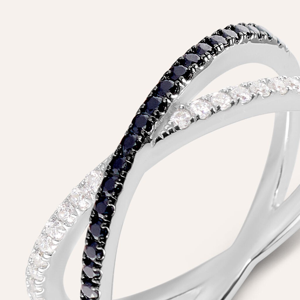 Anello Fantasia Silver Shine Argento Rodiato Cubic Zirconia