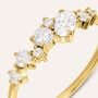 Anello Riviere Silver Glow Argento Dorato Cubic Zirconia