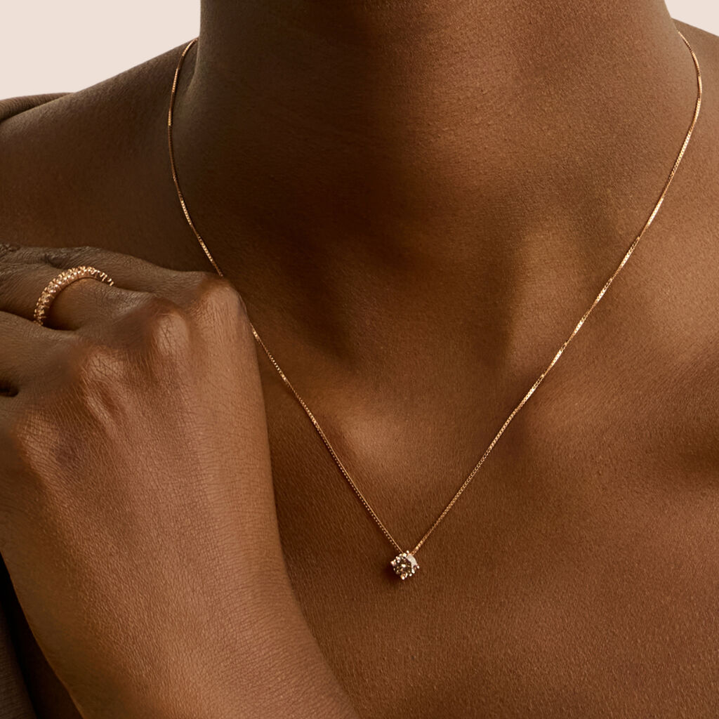 Collana Punto Luce Silver Rainbow Argento Rosa Cubic Zirconia - Collane Punto Luce Donna | Stroili