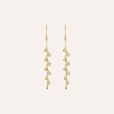 Orecchini Pendenti Golden Dream Placcato Oro Giallo Cubic Zirconia