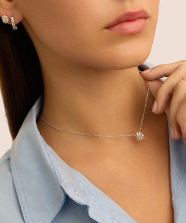 Collana Silver Elegance Argento Rodiato Cubic Zirconia