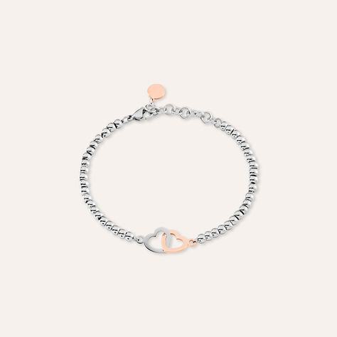 Bracciale Sunrise Acciaio Bicolore Bianco / Rosa - Bracciali Love Donna | Stroili