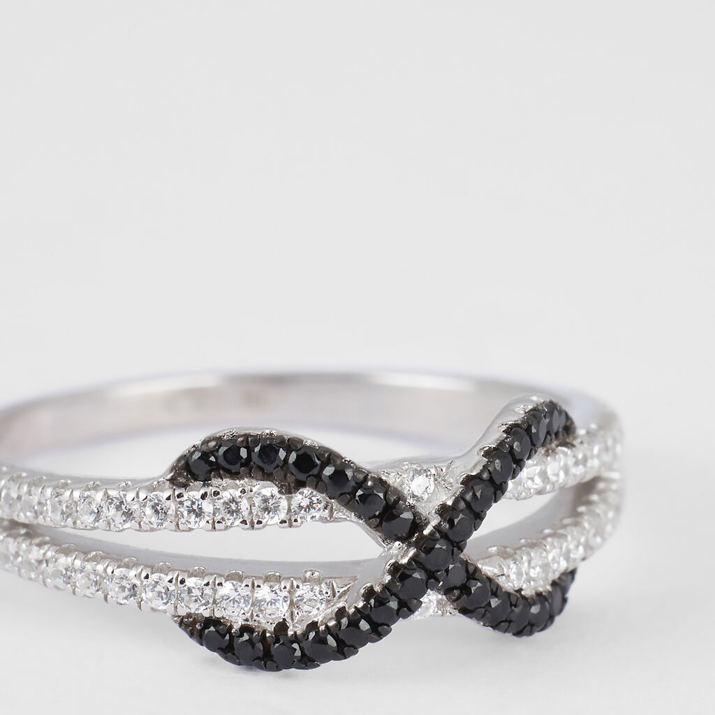 Anello Fantasia Silver Shine Argento Rodiato Cubic Zirconia