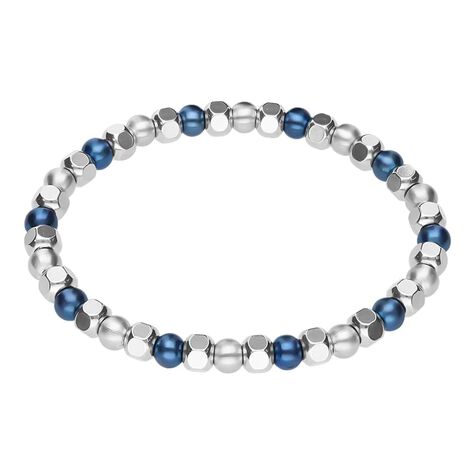 Bracciale in acciaio bicolore - Bracciali Uomo | Stroili