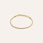Bracciale Catena Radiance Acciaio Dorato