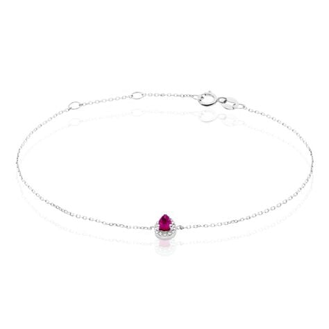 Bracciale Charlotte Oro Bianco Rubino Diamante - Bracciali Donna | Stroili