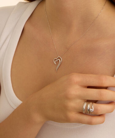 Anello Fascia Claire Oro Bianco Cubic Zirconia