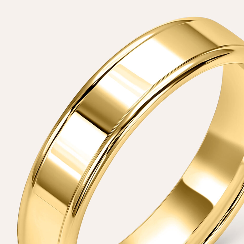 Fede Classica 4.5 mm Oro Giallo - Anelli con Incisione Uomo | Stroili
