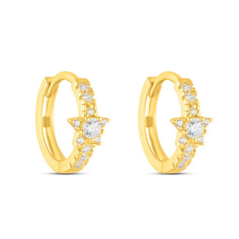 Orecchini A Cerchio Claire Oro Giallo Cubic Zirconia - Orecchini a Cerchio Donna | Stroili