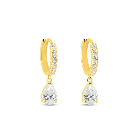 Orecchini A Cerchio Toujours Oro Giallo Cubic Zirconia - Orecchini a Cerchio Donna | Stroili