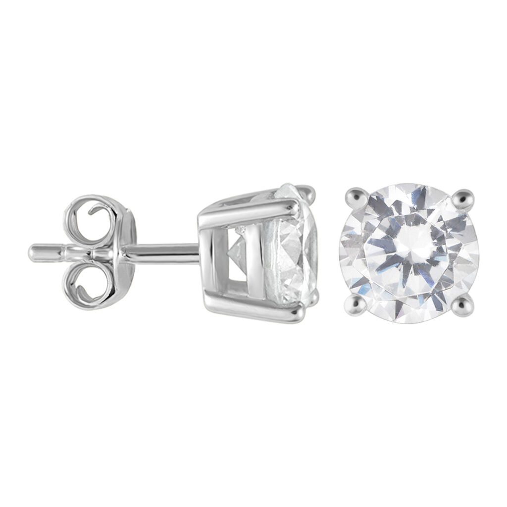 Orecchini Lobo Punto Luce Silver Elegance Argento Rodiato Cubic Zirconia - Orecchini a Lobo Donna | Stroili