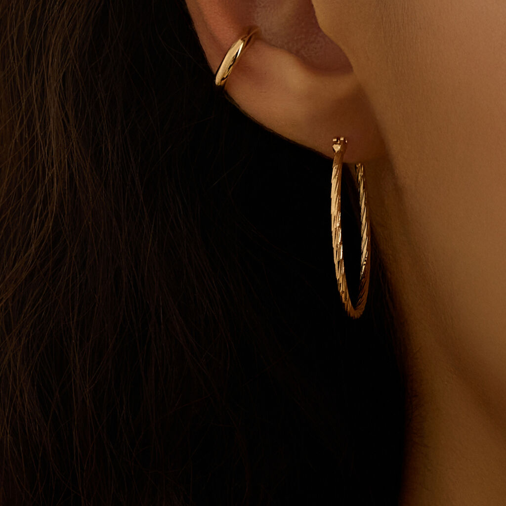 Orecchini A Cerchio Golden Dream Placcato Oro Giallo