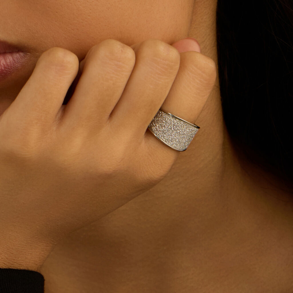 Anello Fascia Aura Acciaio