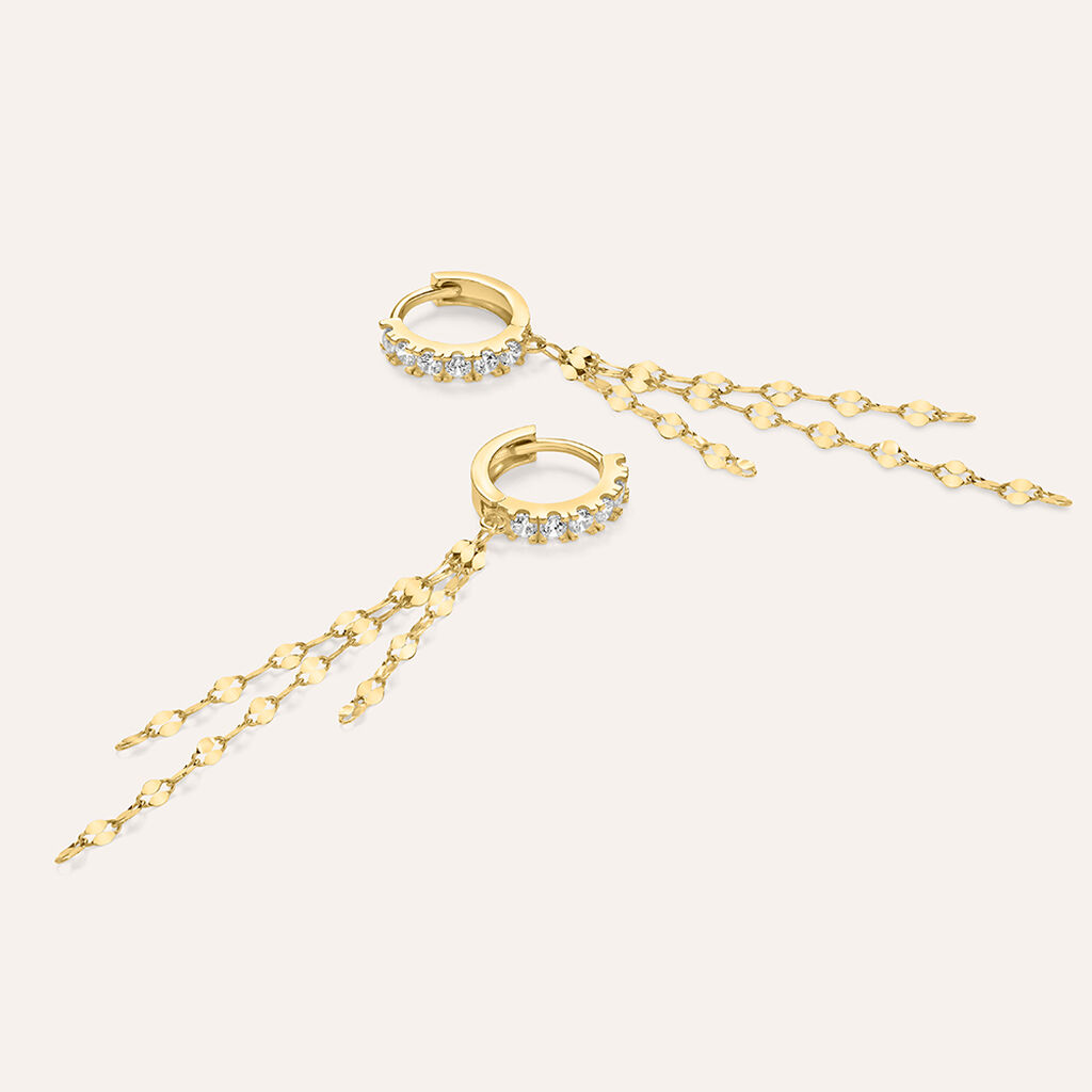 Orecchini Pendenti Claire Oro Giallo Cubic Zirconia